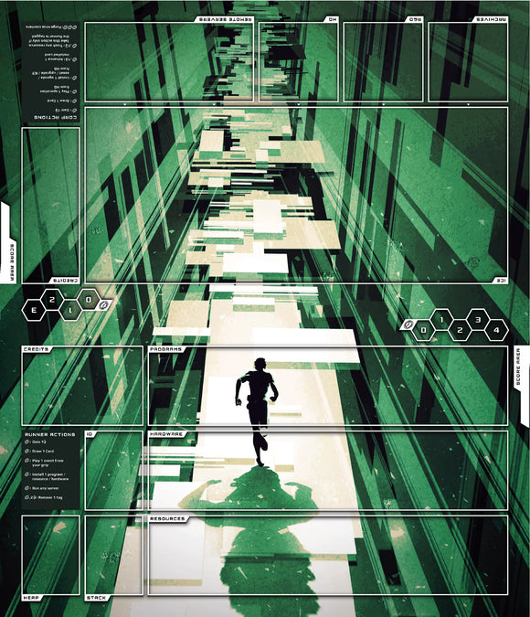 NSG Netrunner Two Player Playmat Supplies Null Signal