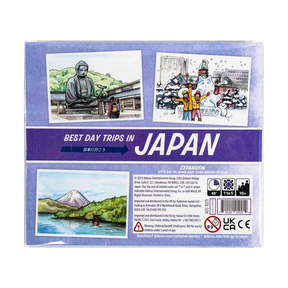 Let's Go! To Japan: Day Trips Expansion Board Games Alderac Entertainment Group