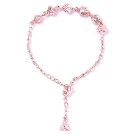 Arcane Bangle Bracelet - Rose Gold Dice Hymgho Premium Dice
