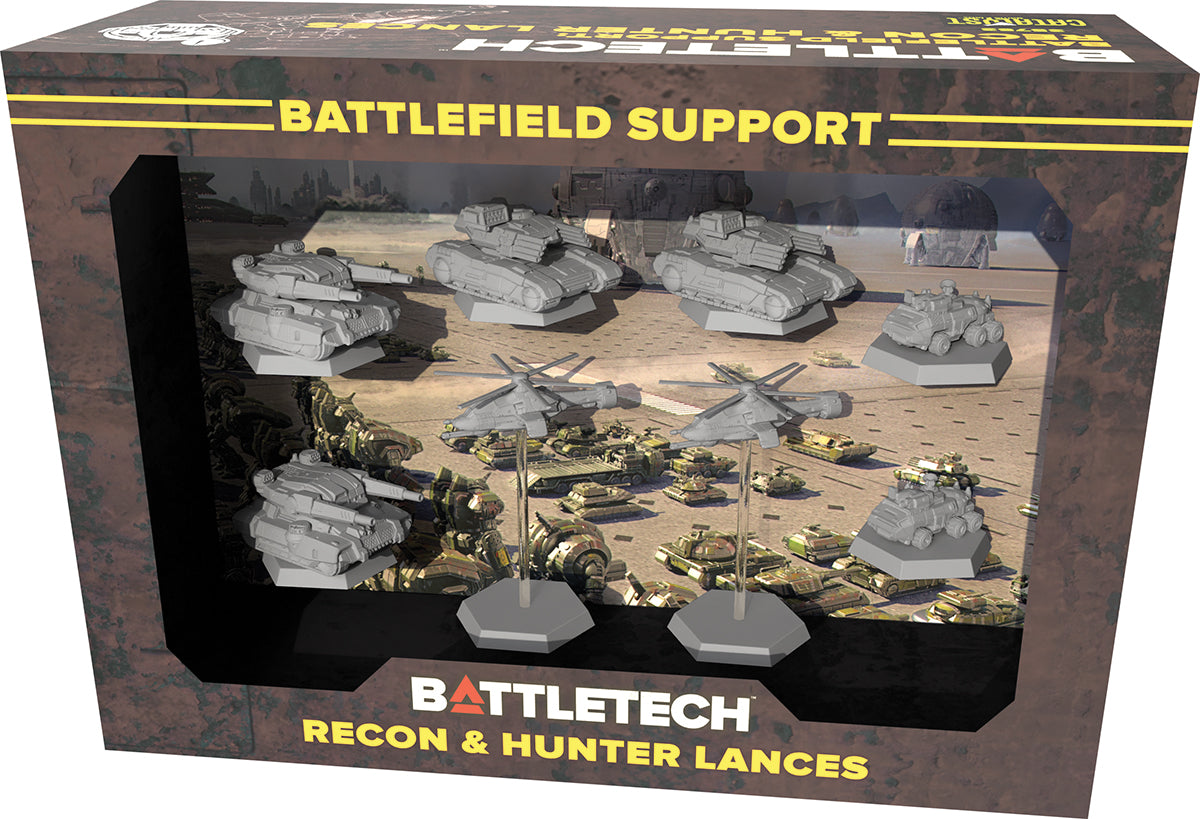 BattleTech Mercenaries ForcePack: Battlefield Support Recon & Hunter Lances Miniatures Catalyst Game Labs