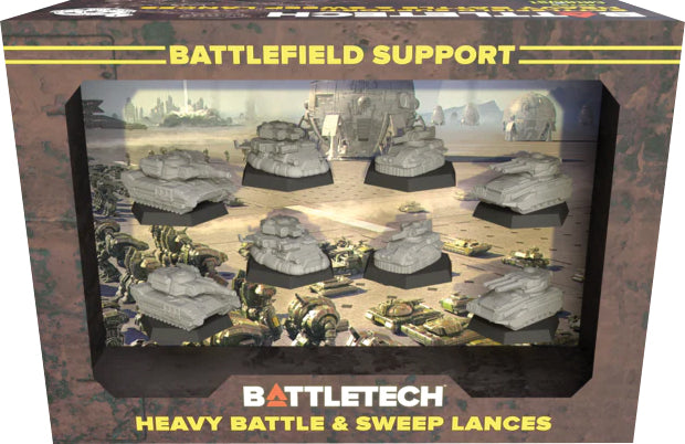 BattleTech Mercenaries ForcePack: Battlefield Support Heavy Battle & Sweep Lances Miniatures Catalyst Game Labs