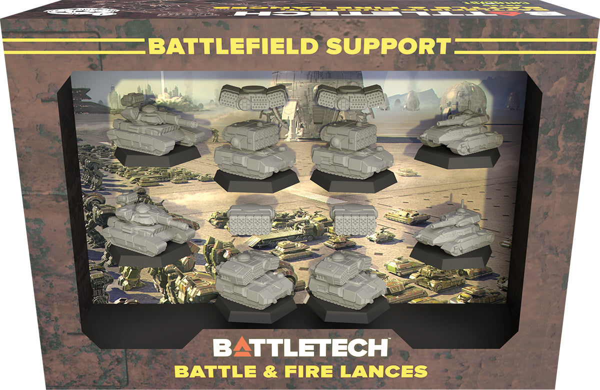 BattleTech Mercenaries ForcePack: Battlefield Support Battle & Fire Lances Miniatures Catalyst Game Labs