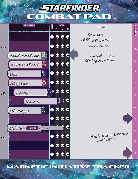 Starfinder RPG: Combat Pad Role Playing Games Paizo SF Com Pad