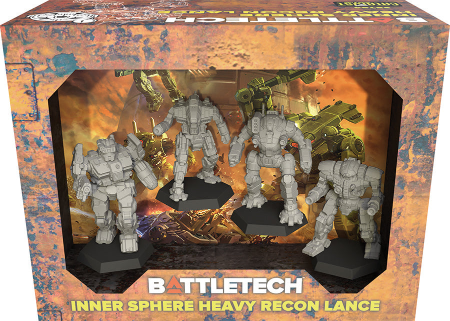 BattleTech Mercenaries ForcePack: Inner Sphere Heavy Recon Lance Miniatures Catalyst Game Labs