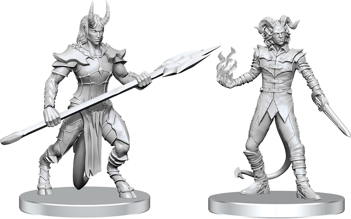 Pathfinder Battles Deep Cuts Unpainted Miniatures: Vordine (Infantry Devil) & Pitborn Rogue Miniatures WizKids NPC Vordine & Pitborn Rogue