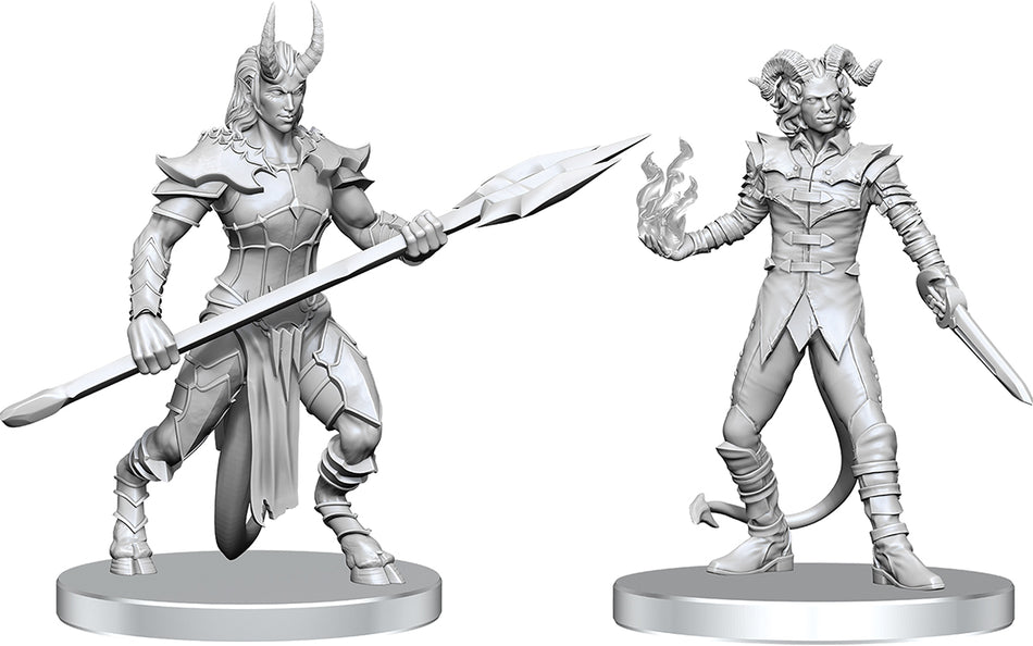 Pathfinder Battles Deep Cuts Unpainted Miniatures: Vordine (Infantry Devil) & Pitborn Rogue Miniatures WizKids NPC Vordine & Pitborn Rogue