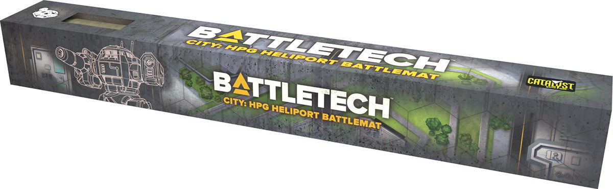 BattleTech BattleMat: City HPG Heliport RPG Maps Catalyst Game Labs