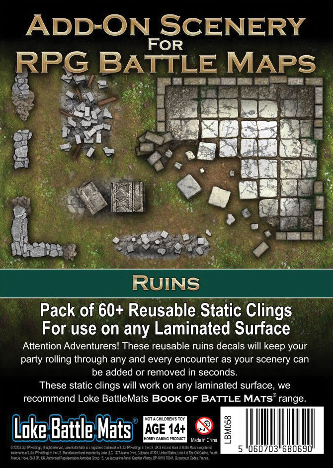 Add-On Scenery for RPG Battle Maps RPG Maps Loke Battle Mats   