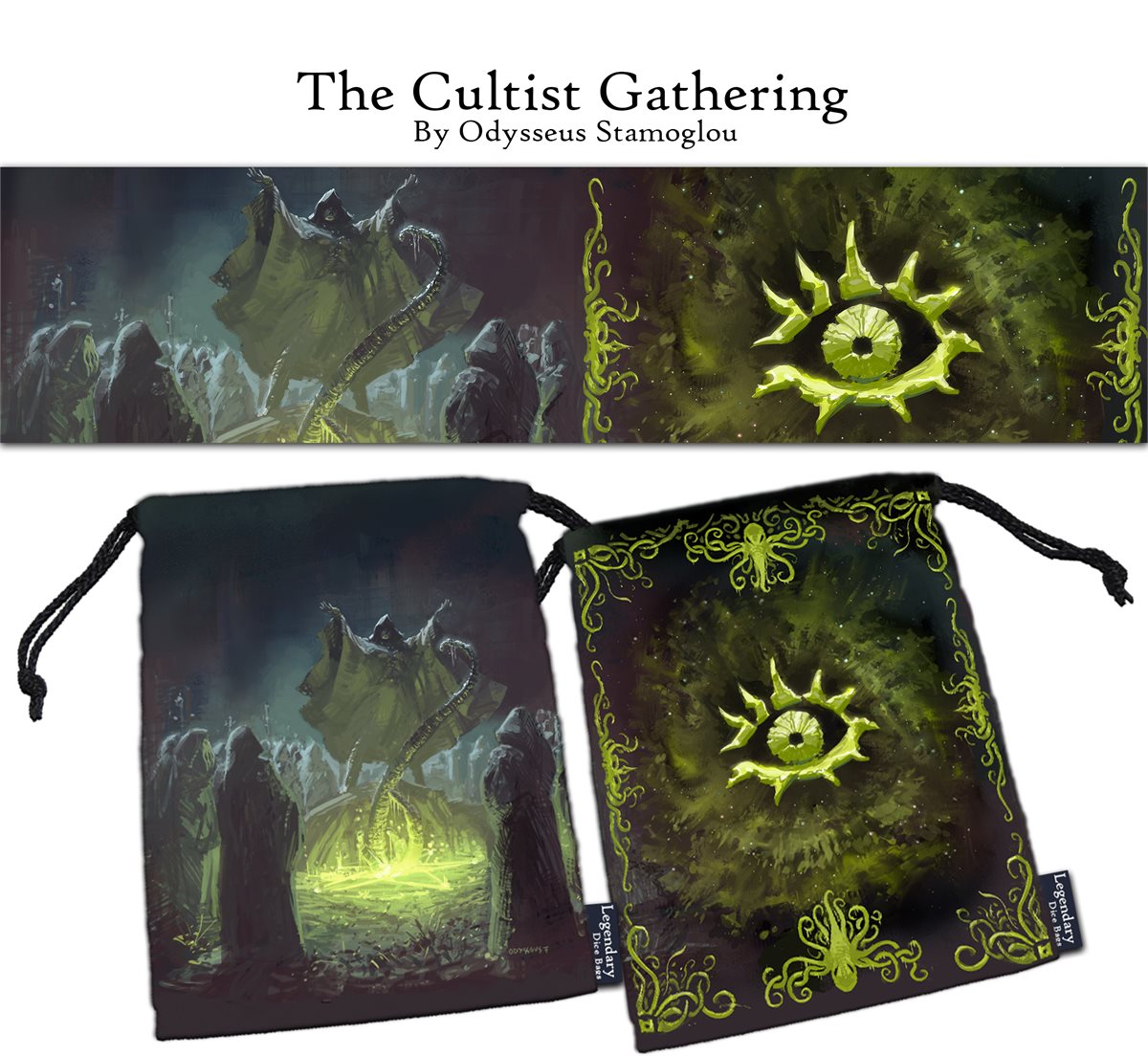 Legendary Dice Bag: The Cultist Gathering Supplies Drawlab Entertainment