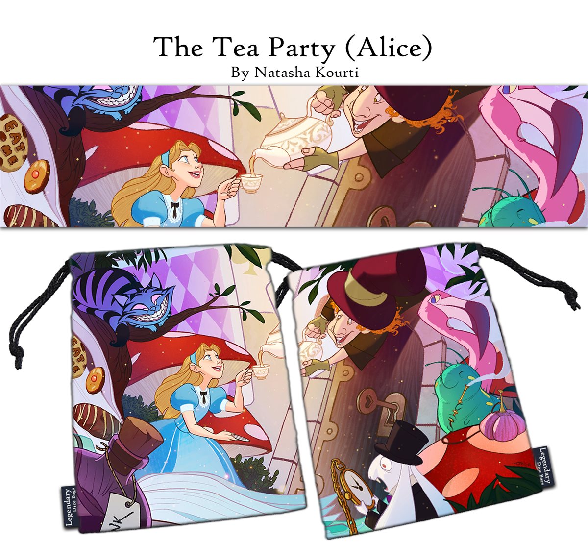 Legendary Dice Bag: The Tea Party XL Supplies Drawlab Entertainment