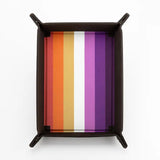 Folding Dice Tray with Leather Backing - Pride Flags (9 options) Dice FanRoll by Metallic Dice Games Dice Tray Lesbian