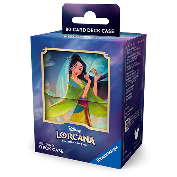 Disney Lorcana Deck Box 80: Fabled (2 options) Supplies Ravensburger DB FAB Mulan
