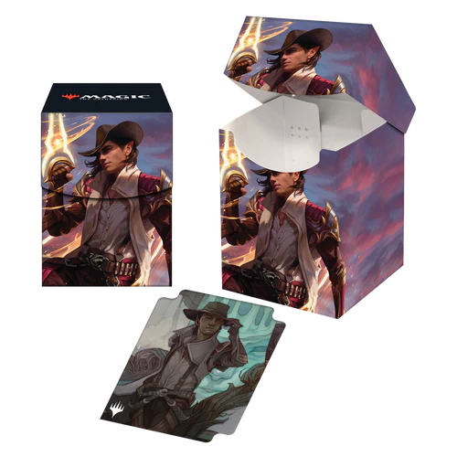 MTG Outlaws of Thunder Junction Deck Box (12 options) Supplies Ultra Pro DB OTJ Kellan  