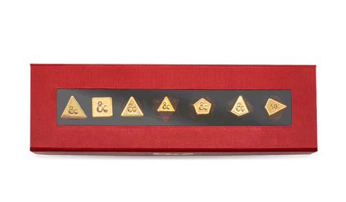 Dungeons & Dragons 50th Anniversary Heavy Metal RPG Dice Set Dice Ultra Pro   