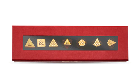 Dungeons & Dragons 50th Anniversary Heavy Metal RPG Dice Set Dice Ultra Pro   