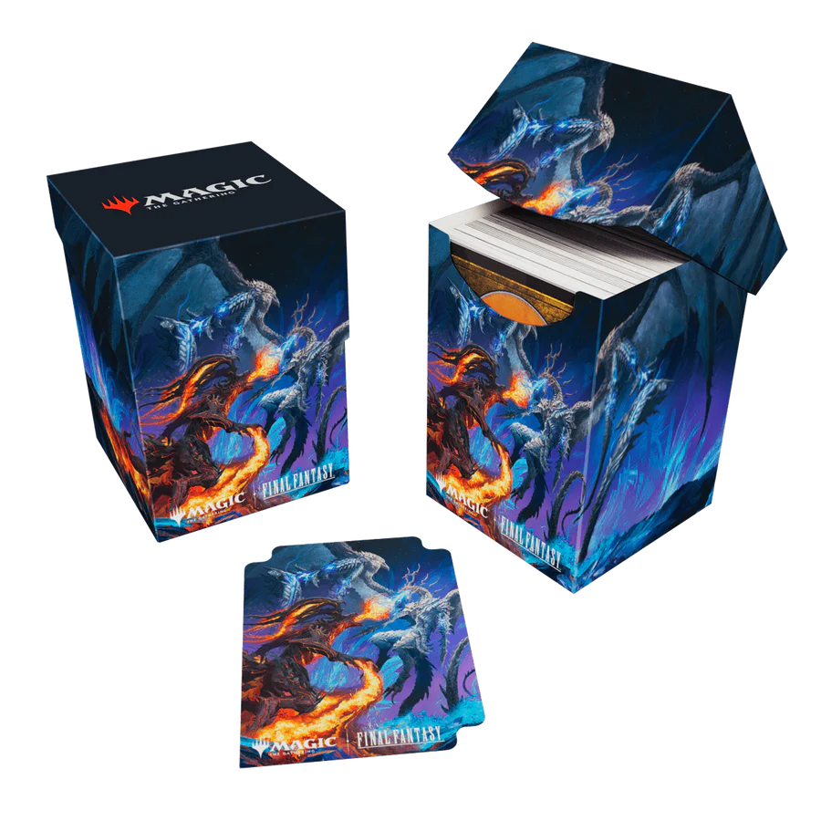 MTG Final Fantasy 100+ Deck Box (13 options) Supplies Ultra Pro DB FIN Bahamut & Ifrit