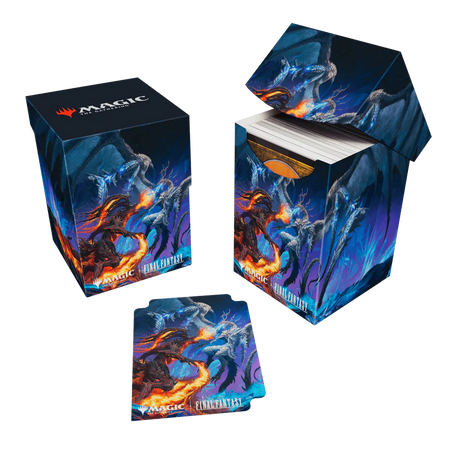 MTG Final Fantasy 100+ Deck Box (13 options) Supplies Ultra Pro DB FIN Bahamut & Ifrit