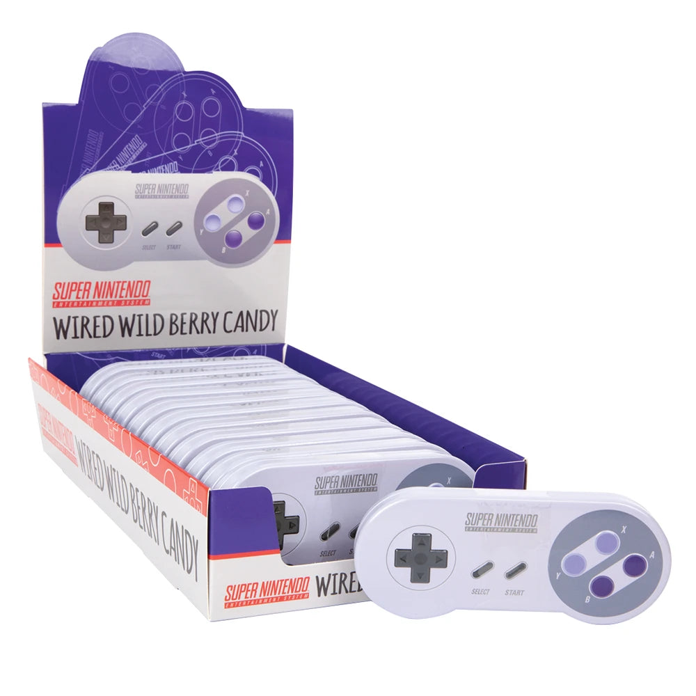 Candy Super Nintendo Controller Wired Wild Berry Snacks Boston America Corp 1 SNES Controller Candy