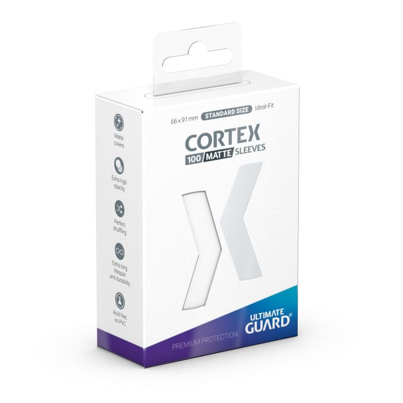 Ultimate Guard Cortex Sleeves - Standard Size 100ct (18 options) Supplies Ultimate Guard Cortex STD Matte White 
