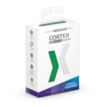 Ultimate Guard Cortex Sleeves - Standard Size 100ct (18 options) Supplies Ultimate Guard Cortex STD Matte Green 