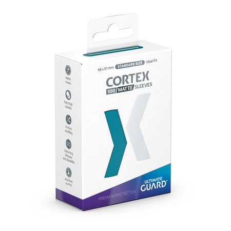 Ultimate Guard Cortex Sleeves - Standard Size 100ct (18 options) Supplies Ultimate Guard Cortex STD Matte Petrol 