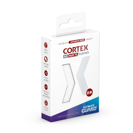 Ultimate Guard Cortex Sleeves - Japanese Size 60ct (18 options) Supplies Ultimate Guard Cortex JPN Matte White 