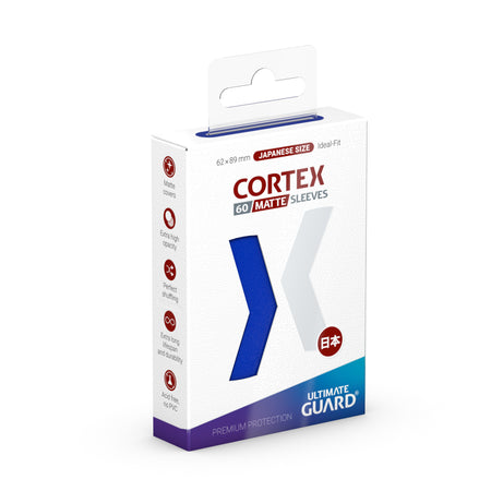 Ultimate Guard Cortex Sleeves - Japanese Size 60ct (18 options) Supplies Ultimate Guard Cortex JPN Matte Blue 