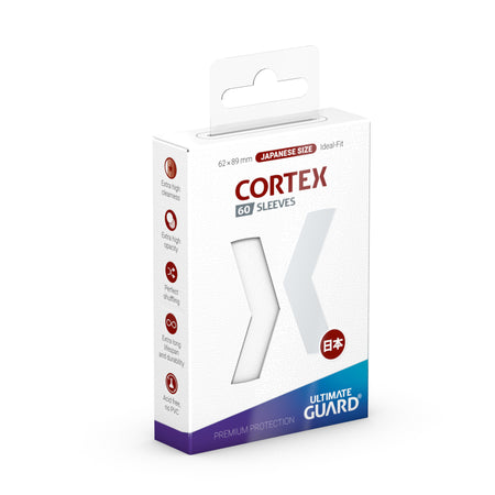 Ultimate Guard Cortex Sleeves - Japanese Size 60ct (18 options) Supplies Ultimate Guard Cortex JPN Glossy White 