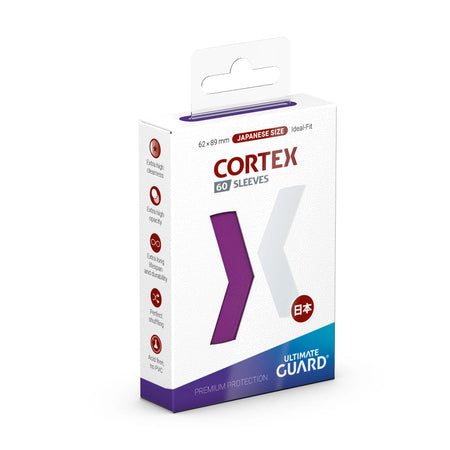 Ultimate Guard Cortex Sleeves - Japanese Size 60ct (18 options) Supplies Ultimate Guard Cortex JPN Glossy Purple 