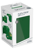 Ultimate Guard Flip'n'Tray Deck Box (17 options) Supplies Ultimate Guard FlipTray 100+ Green 