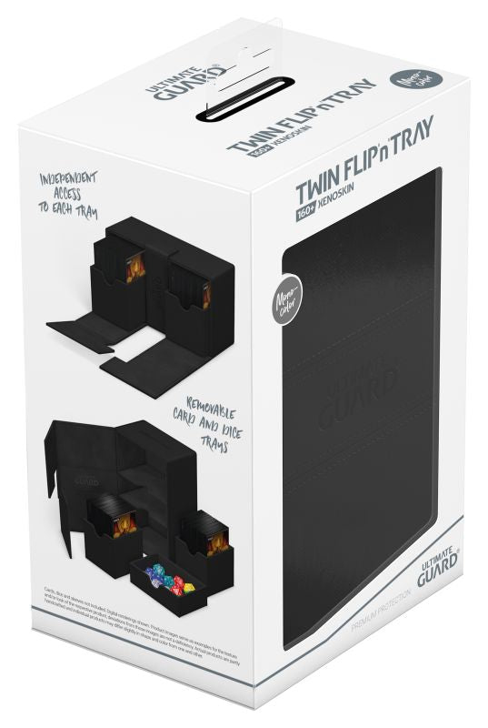 Ultimate Guard Twin Flip'n'Tray Deck Box (21 options) Supplies Ultimate Guard TwinFlip 160+ Black 