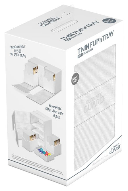 Ultimate Guard Twin Flip'n'Tray Deck Box (21 options) Supplies Ultimate Guard TwinFlip 160+ White 