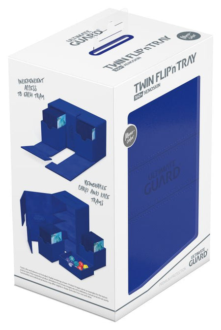 Ultimate Guard Twin Flip'n'Tray Deck Box (21 options) Supplies Ultimate Guard TwinFlip 160+ Blue 