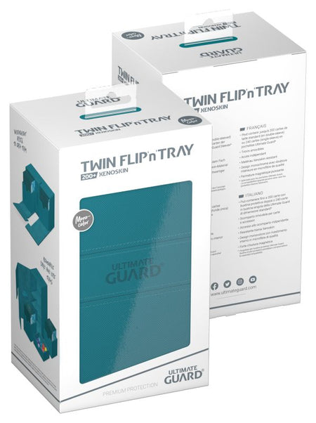 Ultimate Guard Twin Flip'n'Tray Deck Box (21 options) Supplies Ultimate Guard TwinFlip 200+ Petrol 