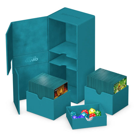 Ultimate Guard Twin Flip'n'Tray Deck Box (21 options) Supplies Ultimate Guard TwinFlip 266+ Petrol 