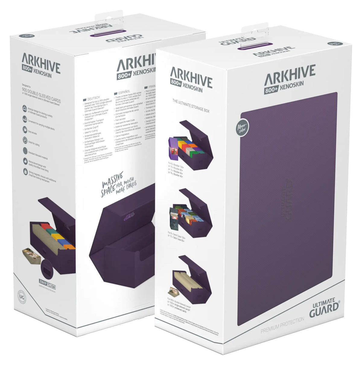 Arkhive Deck Box (12 options) Supplies Ultimate Guard Arkhive 800+ Purple