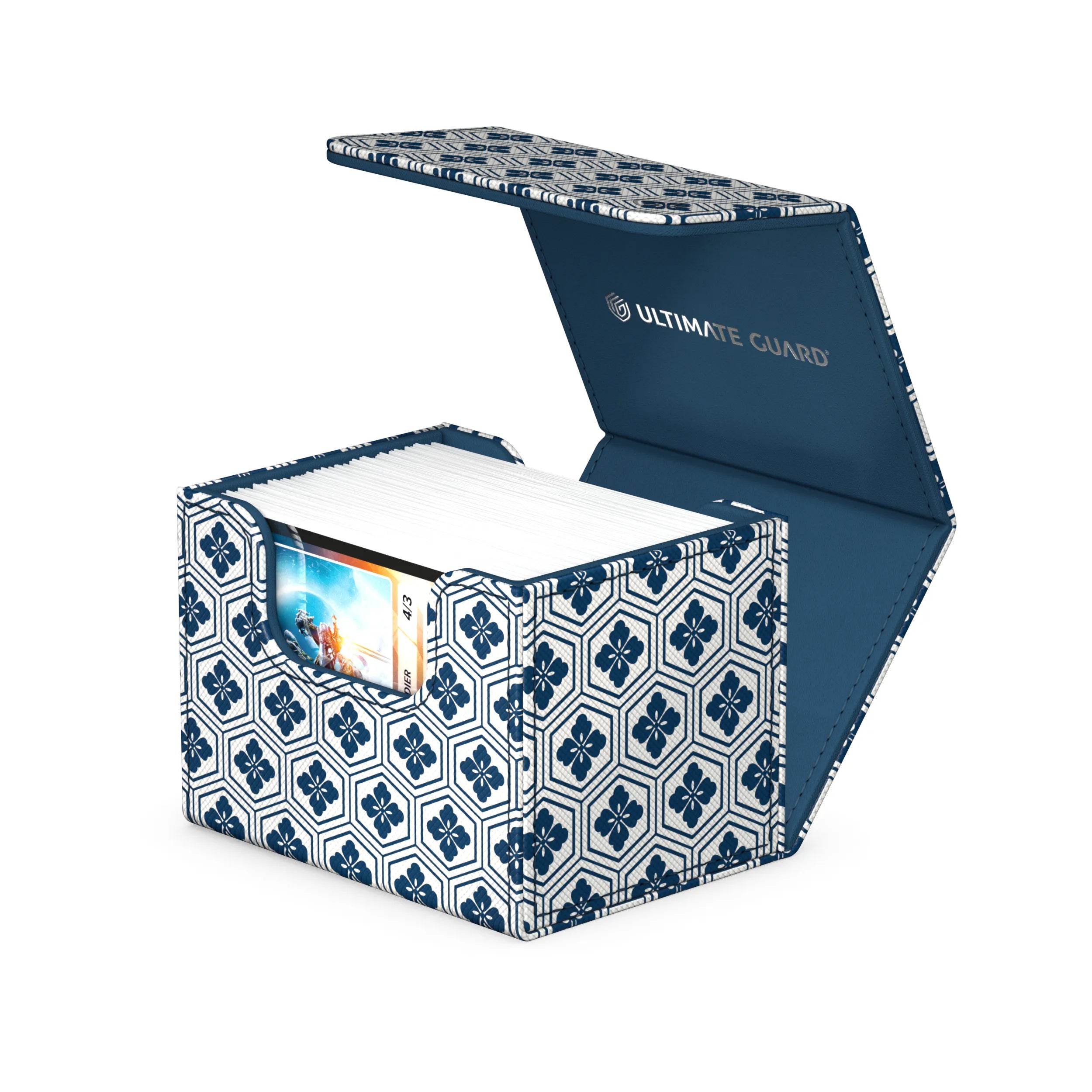 Sidewinder 100+ Deck Box - The Shogun's Journey Part 2 (4 options) Supplies Ultimate Guard SW Kikko (White/Blue)  