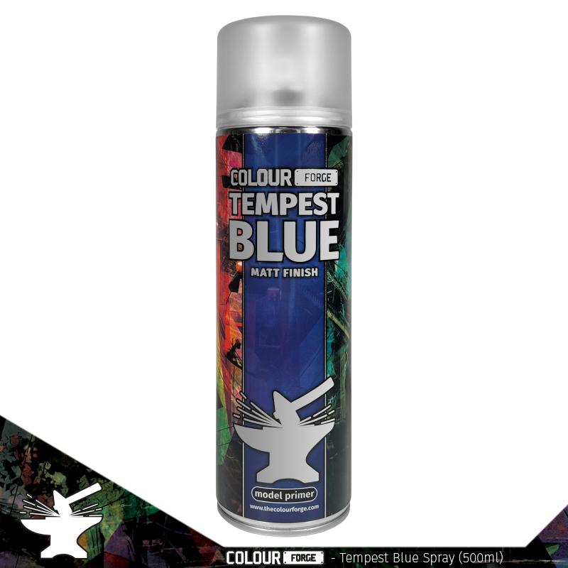 Colour Forge Spray: Tempest Blue (500ml) Paints Colour Forge Hobby Supplies