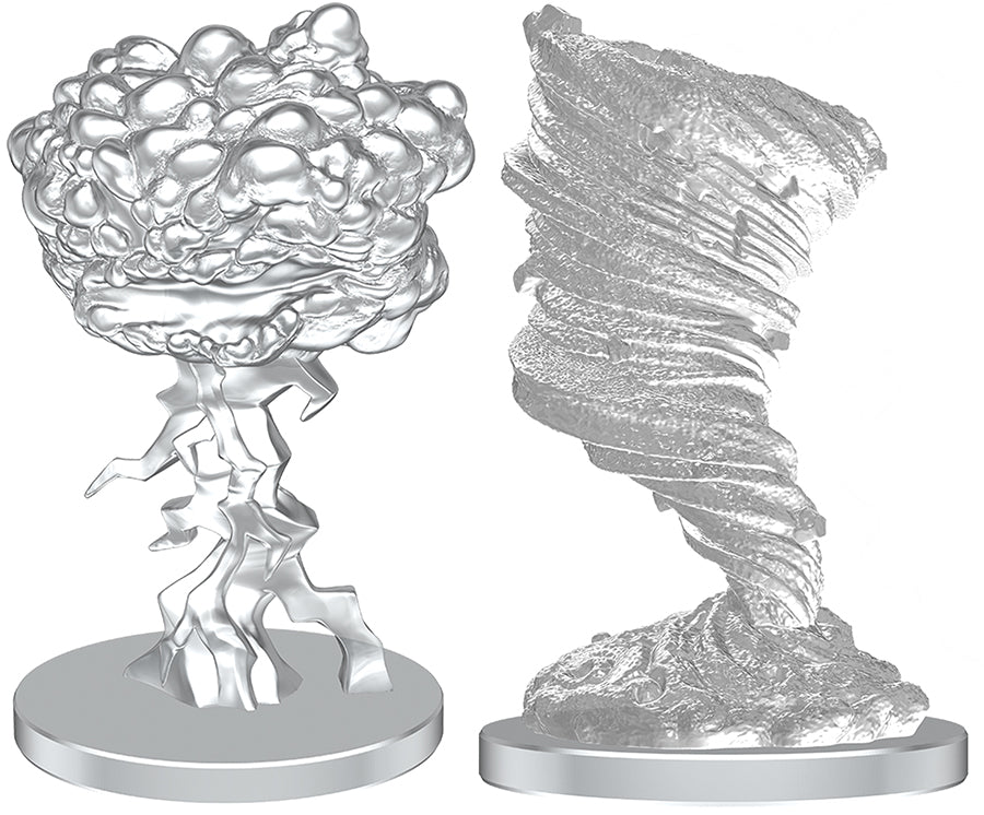 Pathfinder Battles Deep Cuts Unpainted Miniatures: Living Thunderclap & Living Whirlwind Miniatures WizKids NPC Liv TC Liv WW