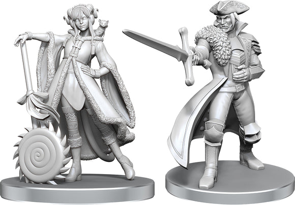 Critical Role Unpainted Miniatures Jester Lavorre & Fjord Stone Miniatures WizKids CR Jester Lavorre & Fjord Stone