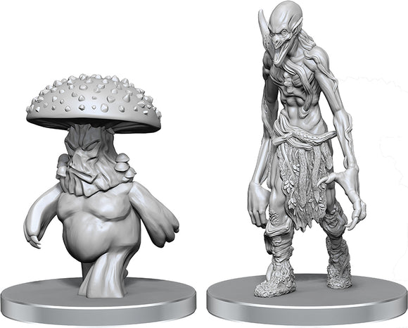 Pathfinder Battles Deep Cuts Unpainted Miniatures Myceloid & Grimstalker Miniatures WizKids PF Myceloid & Grimstalker
