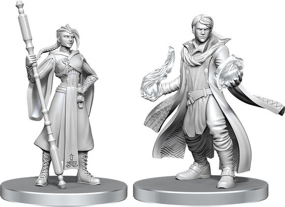 Critical Role Unpainted Miniatures Beauregard Lionett & Caleb Widogast Miniatures WizKids CR Beauregard Lionett & Caleb Widogast