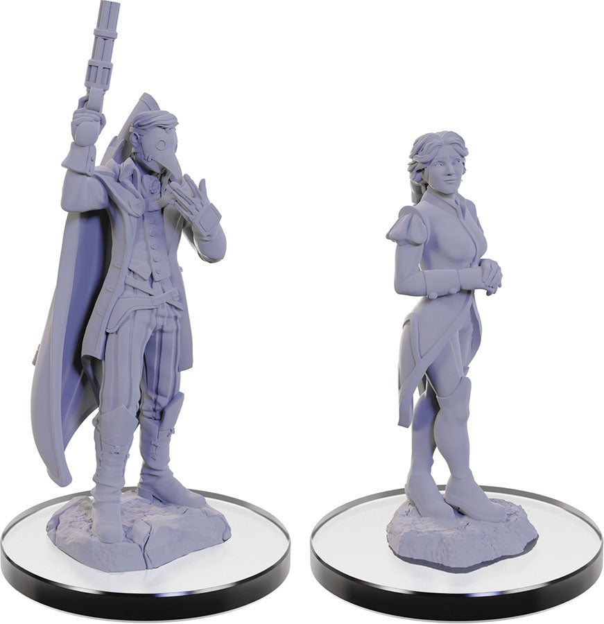 Critical Role Unpainted Miniatures Percival & Cassandra de Rolo Miniatures WizKids   
