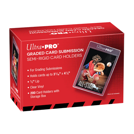 Ultra Pro 1/2" Lip Semi-Rigid Tall Card Holders 200ct Supplies Ultra Pro
