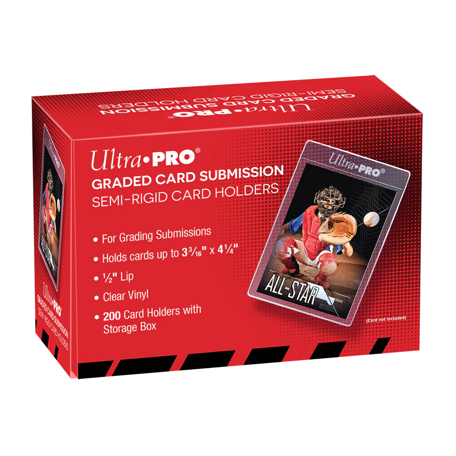 Ultra Pro 1/2" Lip Semi-Rigid Tall Card Holders 200ct Supplies Ultra Pro