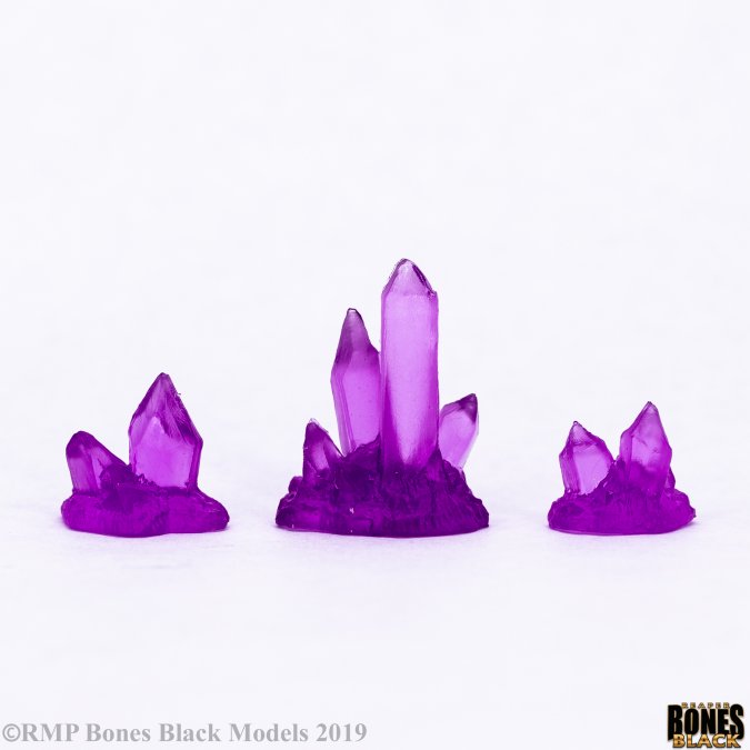 Reaper Bones Black: Darkreach Crystals (3) Miniatures Reaper Miniatures   