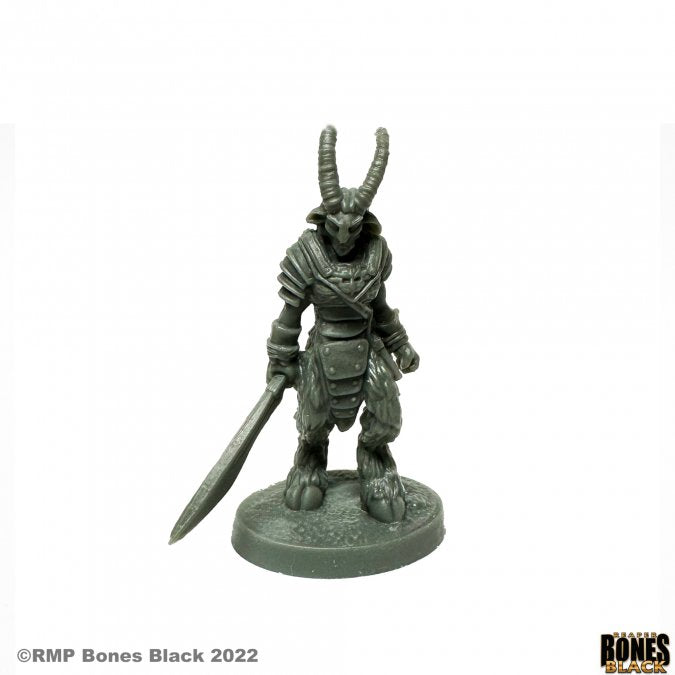 Reaper Bones Black: Satyr Warrior Miniatures Reaper Miniatures
