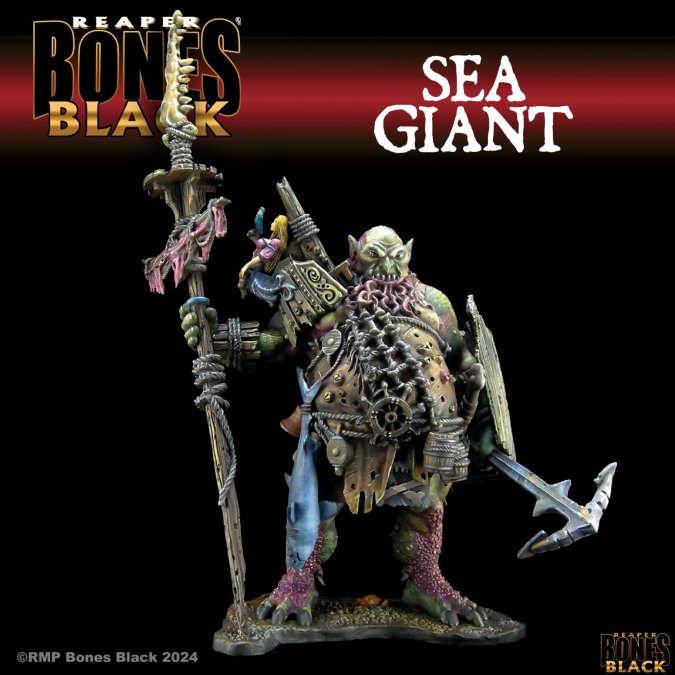 Reaper Bones Black: Sea Giant Miniatures Reaper Miniatures