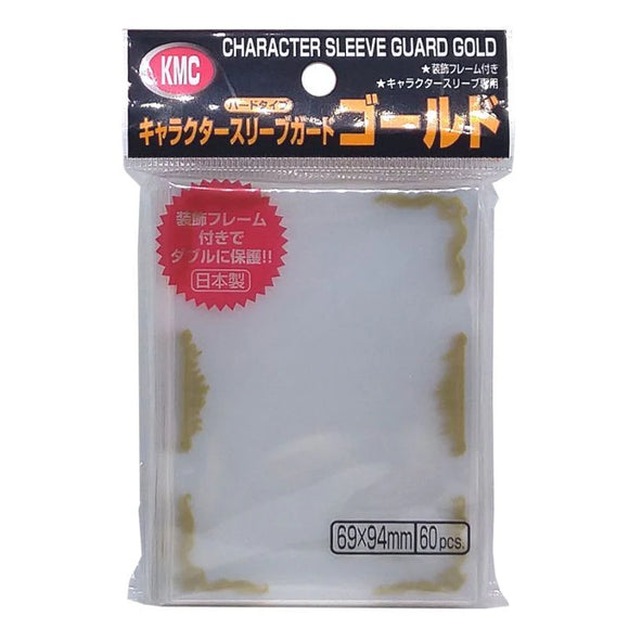KMC Card Sleeves 60ct Character Guard Gold Scroll Back Supplies KMC Sleeves
