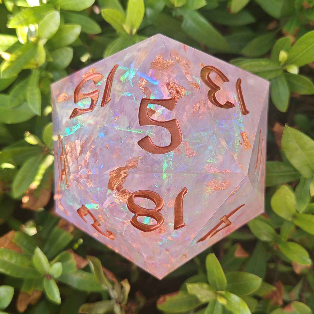 Captured Magic 100mm Chonk D20 - Arcane Amethyst Dice Hymgho Premium Dice